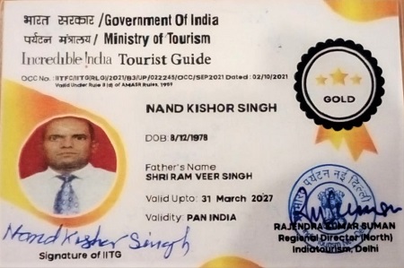 Nand Kishor Singh, Tour Guide License