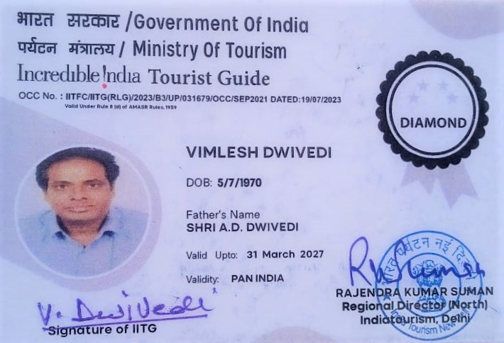 Vimlesh Dwivedi, Tour Guide License